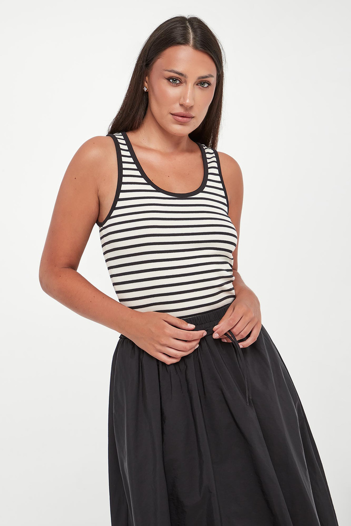 Top damski prążkowany w paski Multik WEEKEND MAX MARA