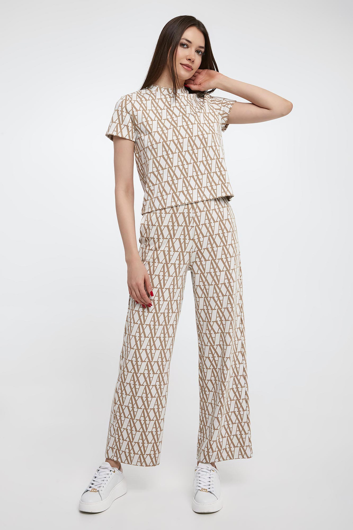 T-shirt damski dzianinowy ARMANI EXCHANGE