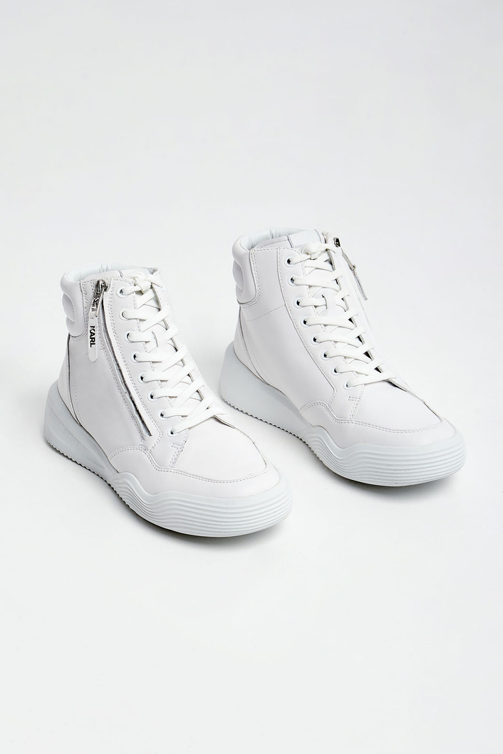 Sneakersy skórzane KARL LAGERFELD