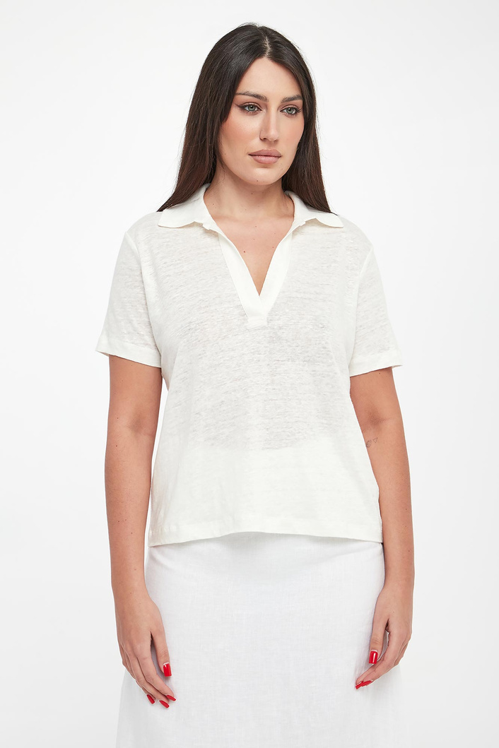 Polo damskie lniane Troms ECOALF