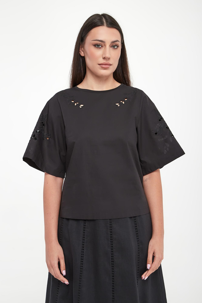 T-shirt damski ażurowy Targa WEEKEND MAX MARA