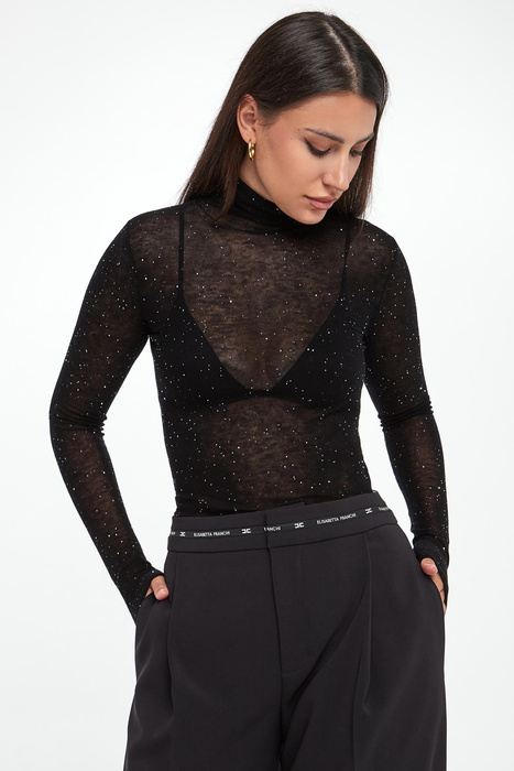 Golf damski wełniany Moss PINKO