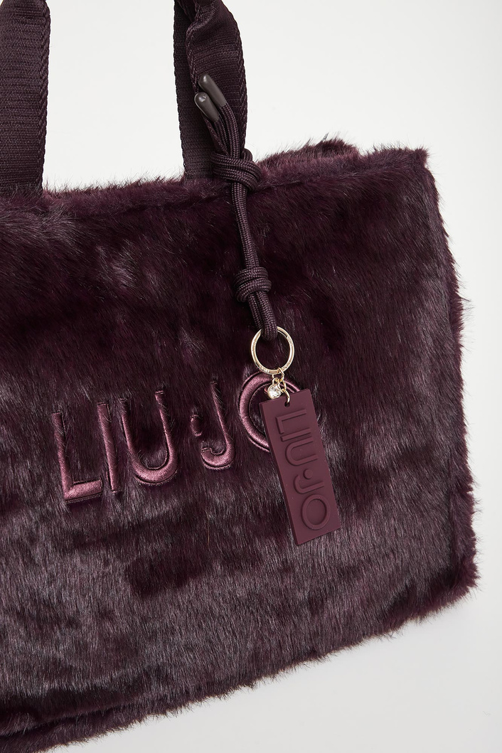 Torebka damska futrzany shopper LIU JO