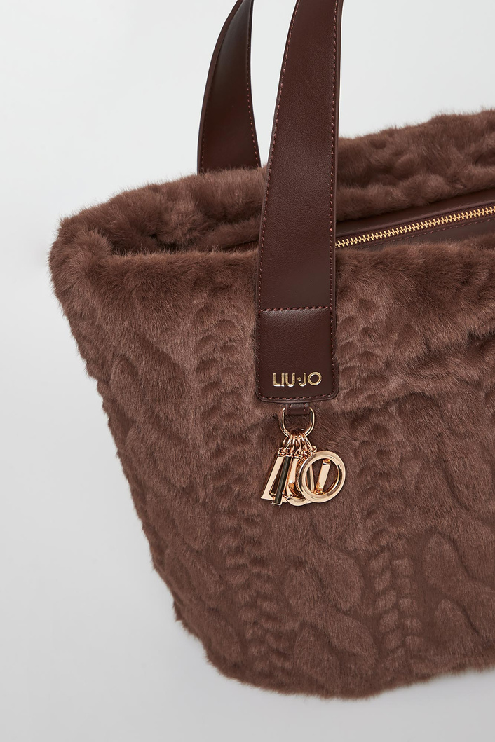 Torebka futerkowy shopper LIU JO