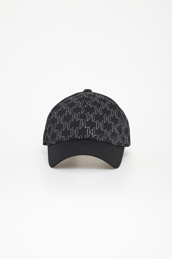 Czapka z daszkiem męska z logo KARL LAGERFELD