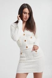 Kardigan damski bouclé ELISABETTA FRANCHI