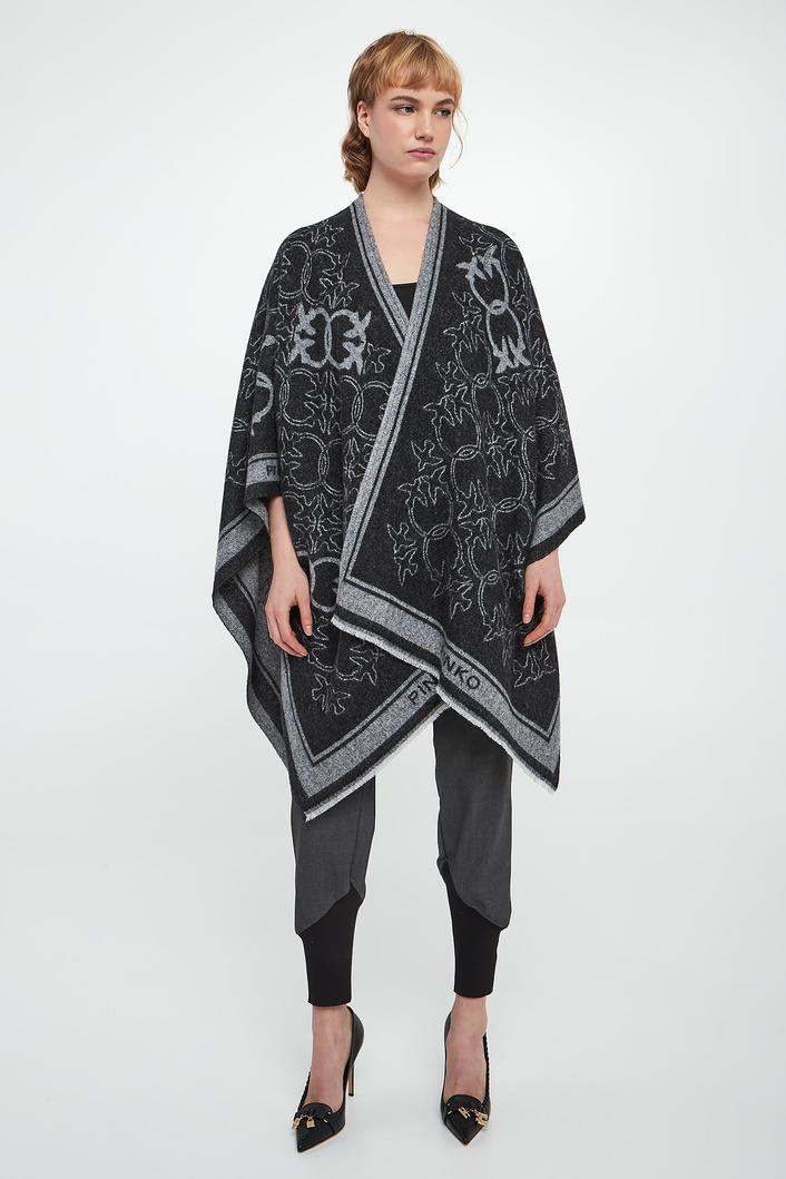 Ponczo damskie wełniane Croazia PINKO