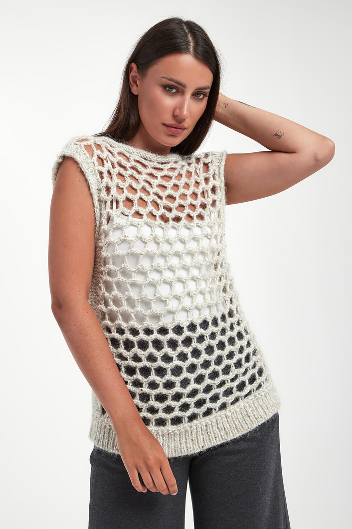 Kamizelka damska z alpaki PESERICO