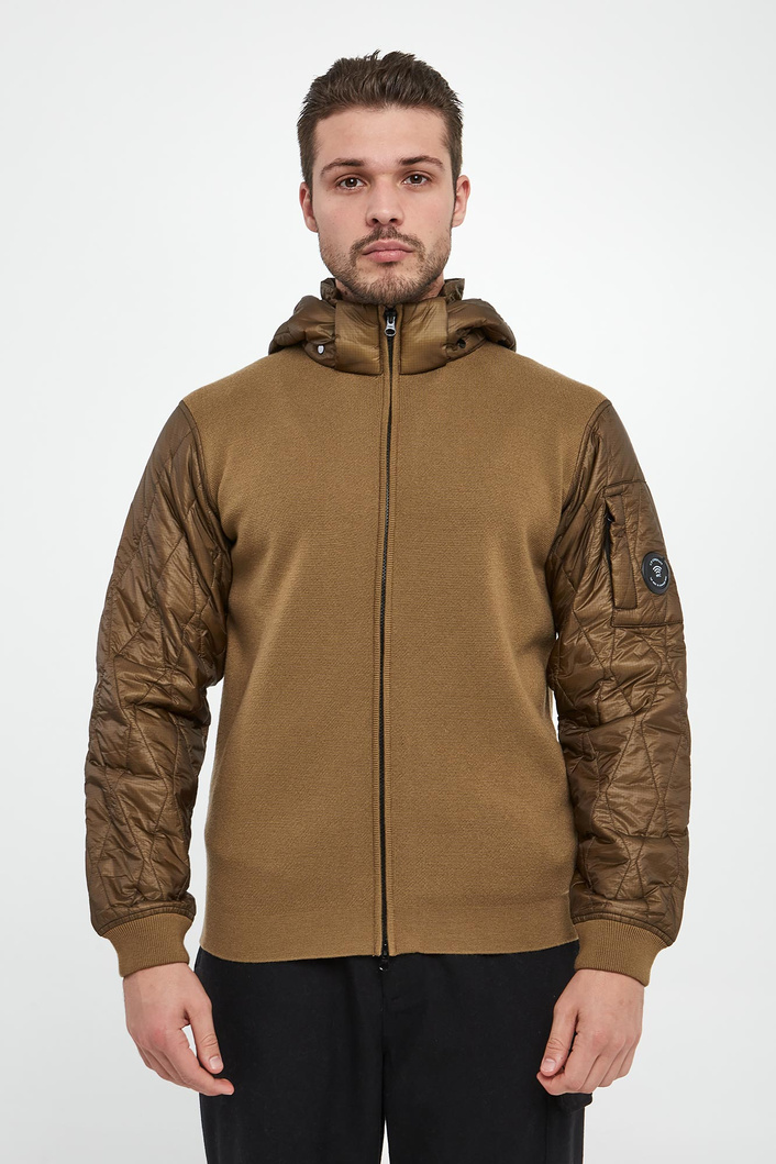 Sweter męski wełniany z kapturem C.P. COMPANY