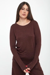 Longsleeve damski lniany Cale ECOALF