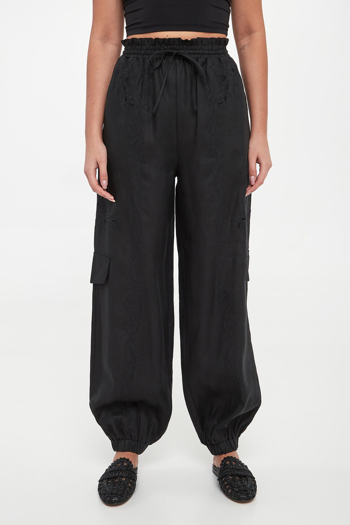 Spodnie damskie lniane TWINSET