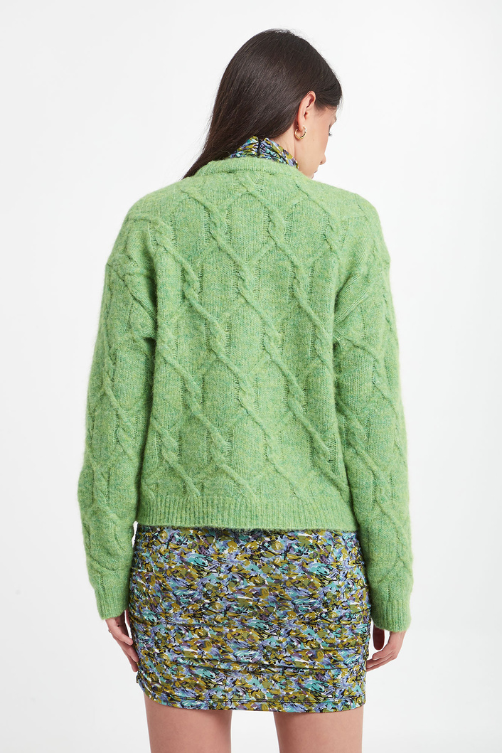 Sweter damski z wełną alpaki GESTUZ