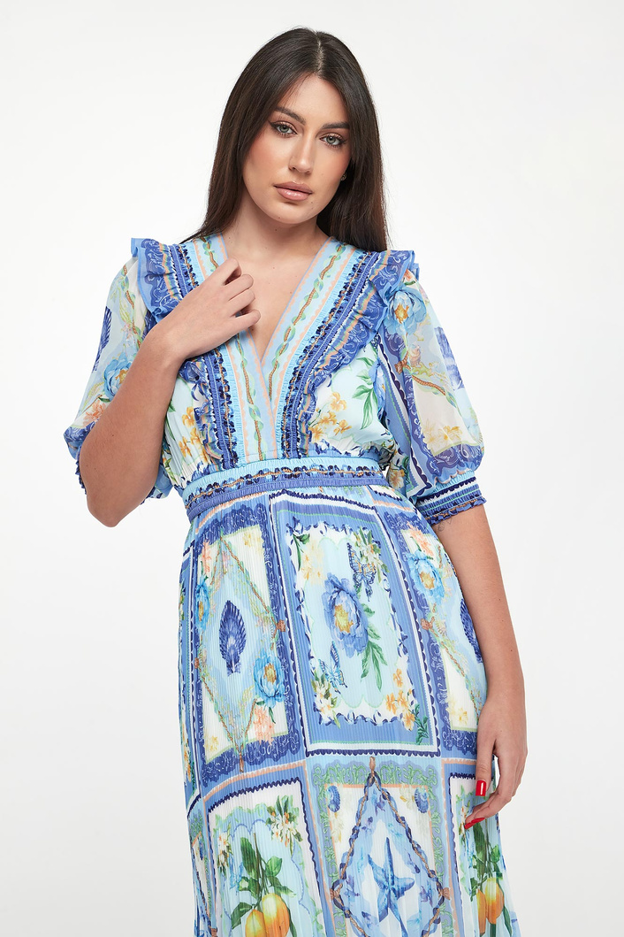 Sukienka szyfonowa maxi HALE BOB