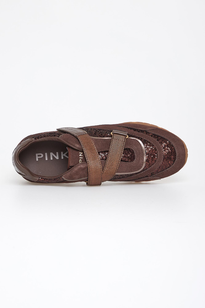 Sneakersy damskie zamszowe PINKO