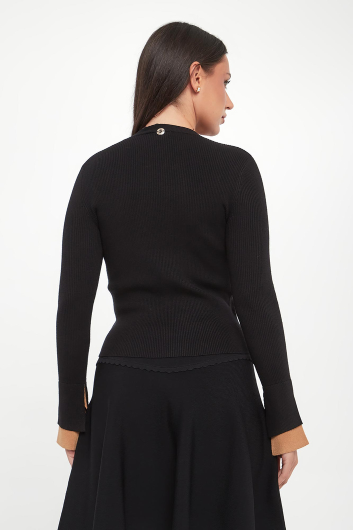 Sweter damski prążkowany TWINSET