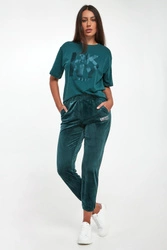 Spodnie damskie welurowe DKNY