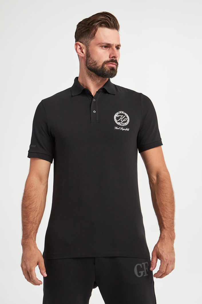 Polo męskie z logo KARL LAGERFELD