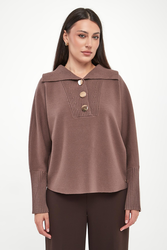 Sweter damski z kołnierzem JOSEPH RIBKOFF