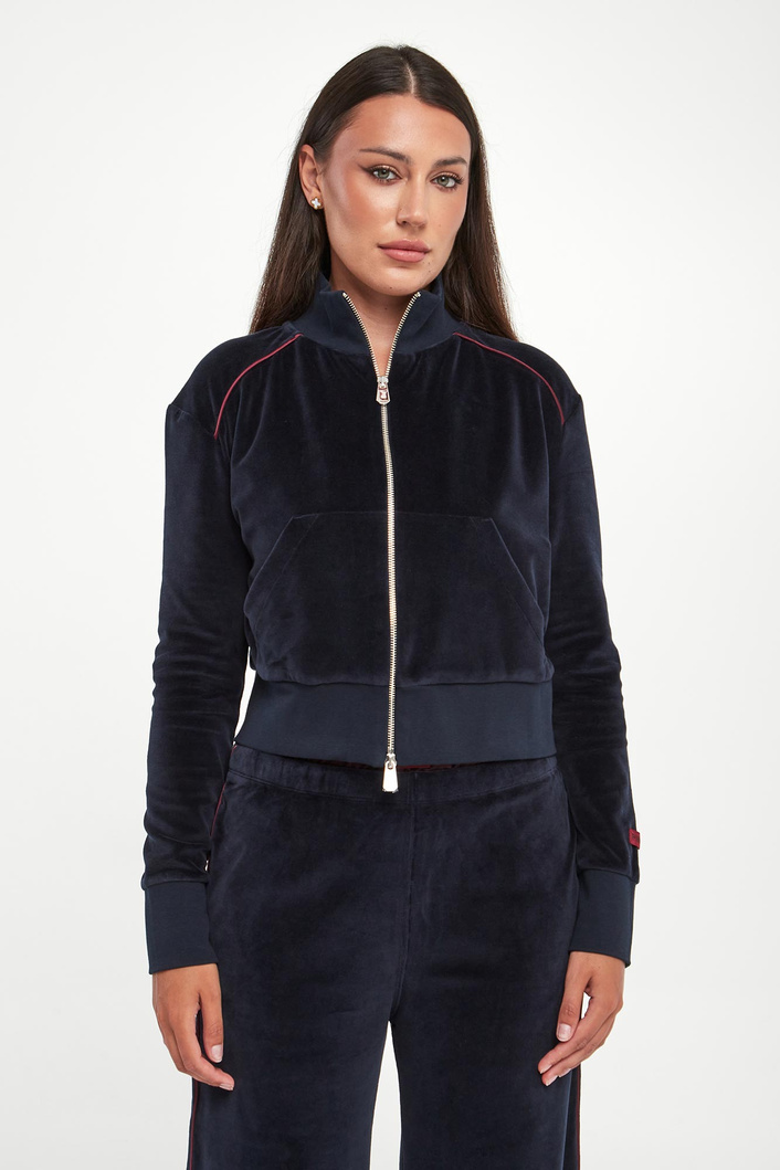 Bluza damska welurowa Majolie PINKO