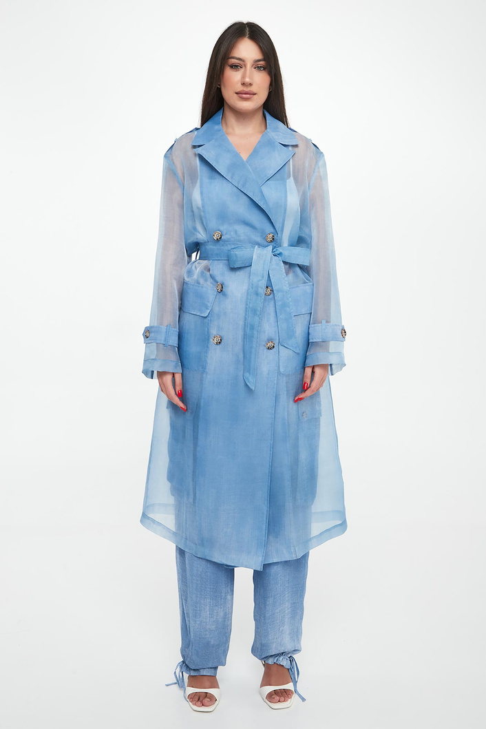 Płaszcz damski z organzy ERMANNO FIRENZE