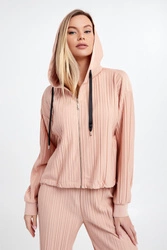 Bluza dresowa damska plisowana LIU JO