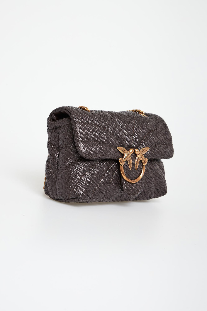 Torebka damska z rafii Love Bag Puff PINKO