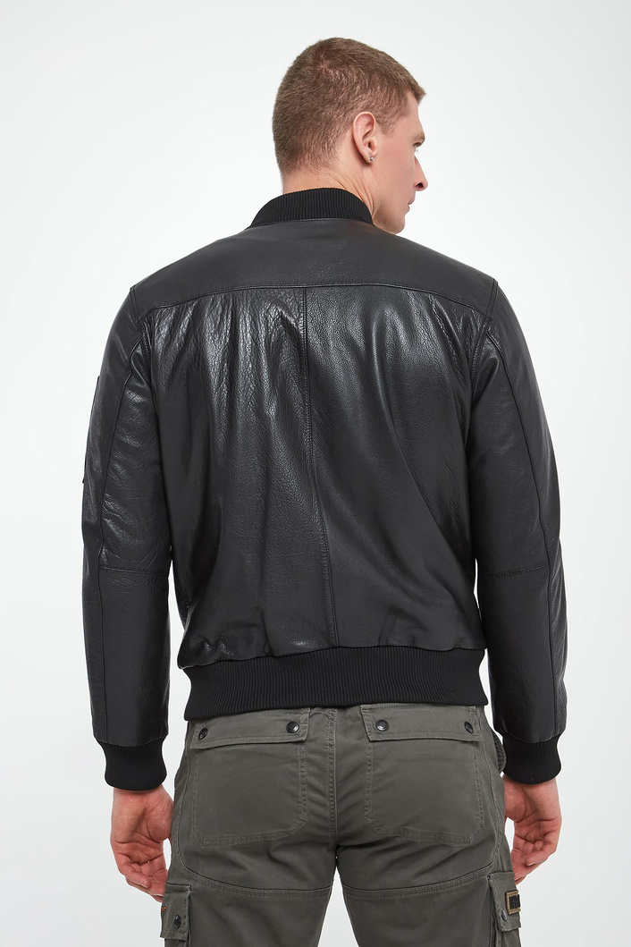 Kurtka męska bomberka skórzana AERONAUTICA MILITARE