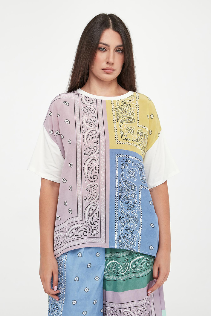 T-shirt damski jedwabny Pampas WEEKEND MAX MARA
