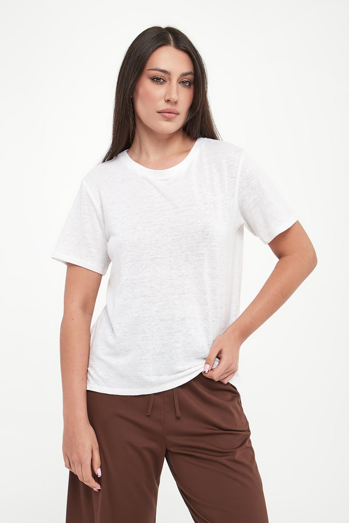 T-shirt lniany Pelota WEEKEND MAX MARA