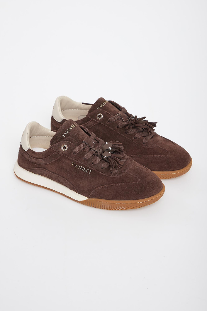 Sneakersy damskie zamszowe TWINSET