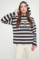 Sweter damski z kapturem TWINSET