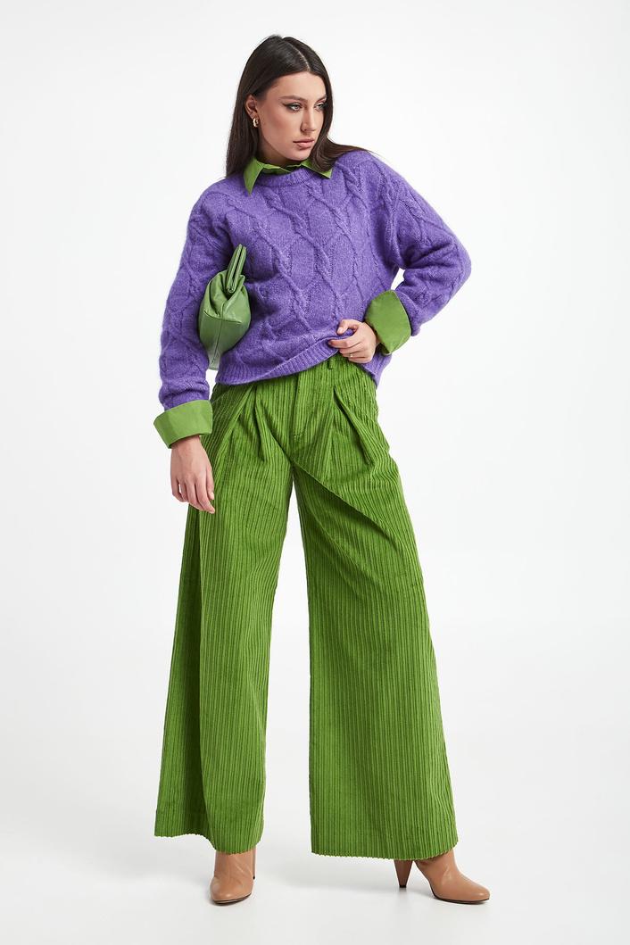 Sweter damski z wełną alpaki GESTUZ