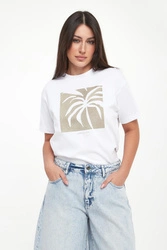 T-shirt damski z nadrukiem ARMANI EXCHANGE