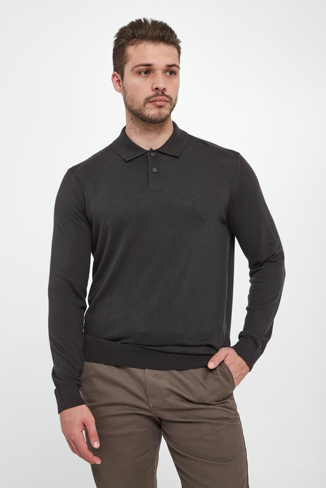 Sweter męski z kołnierzem polo ARMANI EXCHANGE