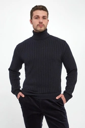 Sweter męski wełniany z golfem LIU JO
