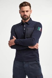 Longsleeve Polo męski AERONAUTICA MILITARE