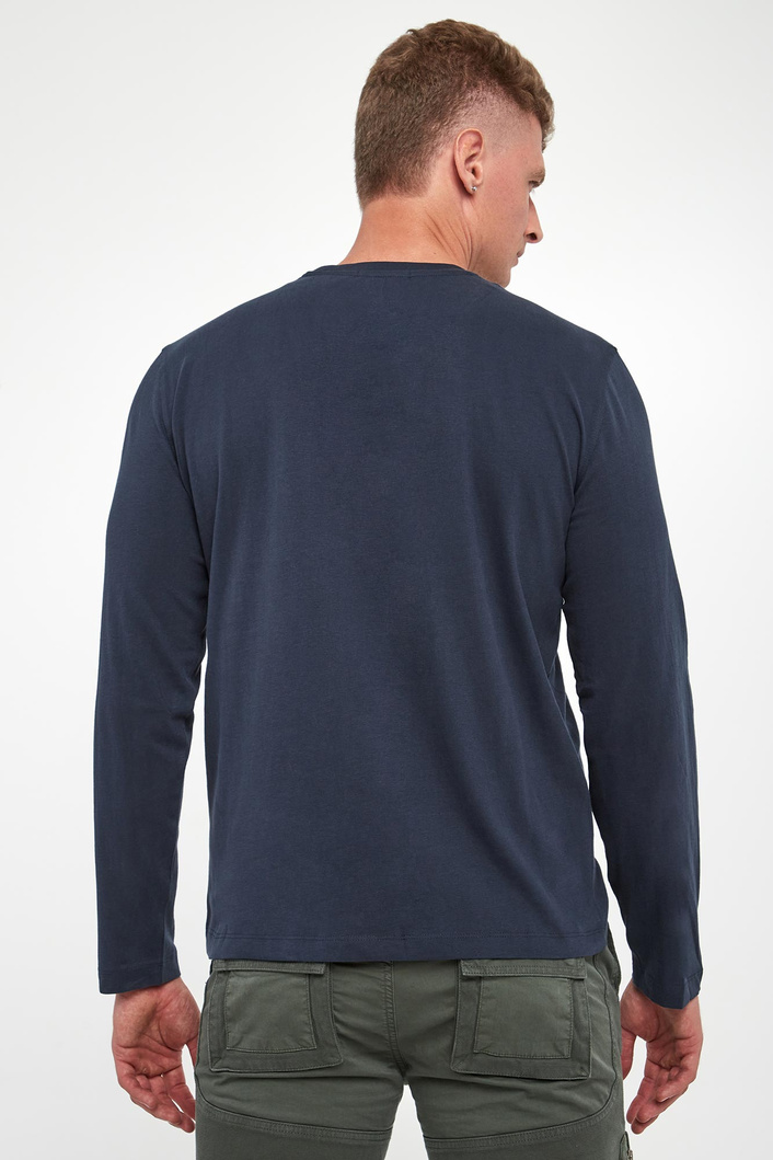 Longsleeve męski z logo AERONAUTICA MILITARE