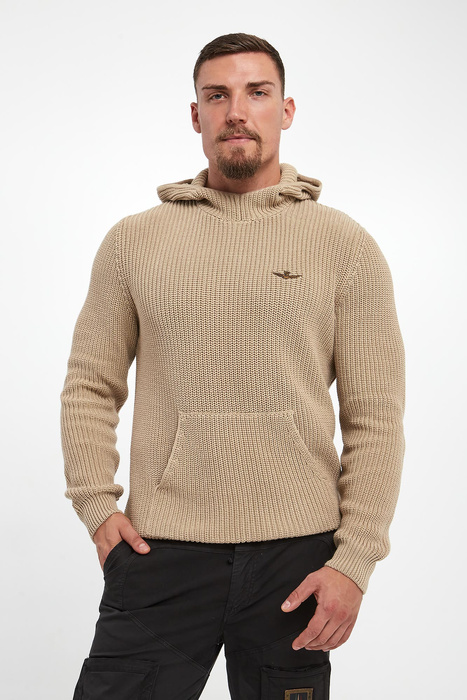 Sweter męski z kapturem AEROANUTICA MILITARE