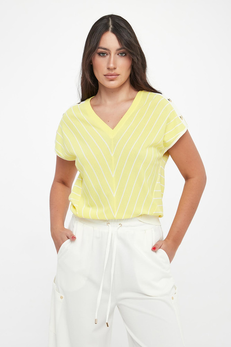 Bluzka dzianinowa damska w paski LIU JO