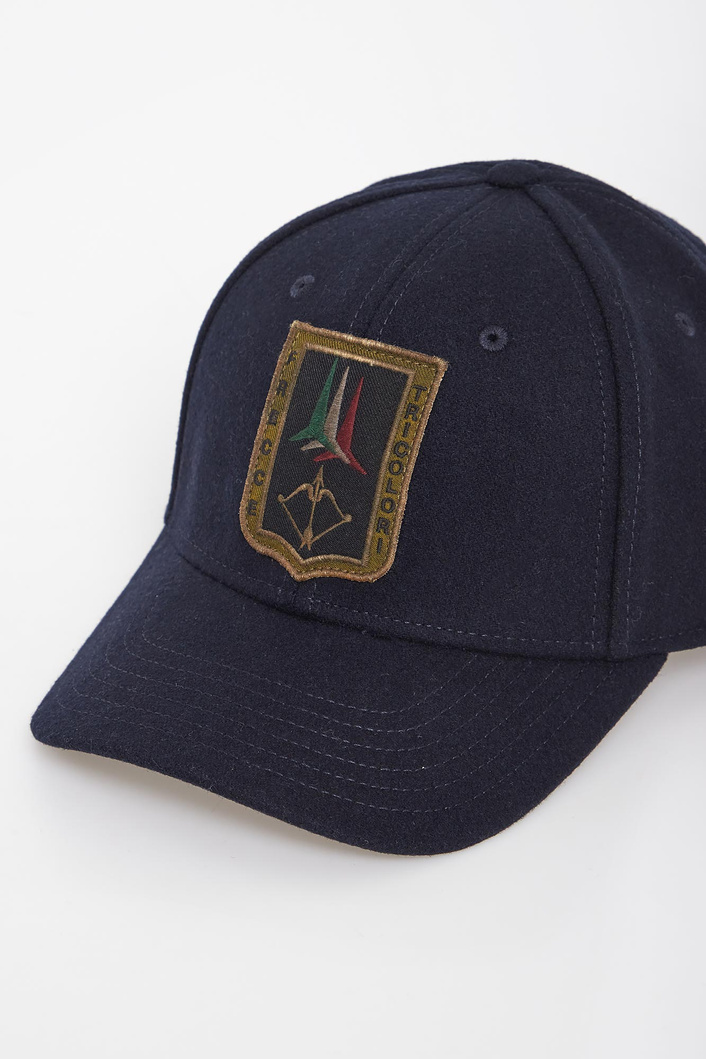 Czapka męska wełniana z daszkiem AERONAUTICA MILITARE