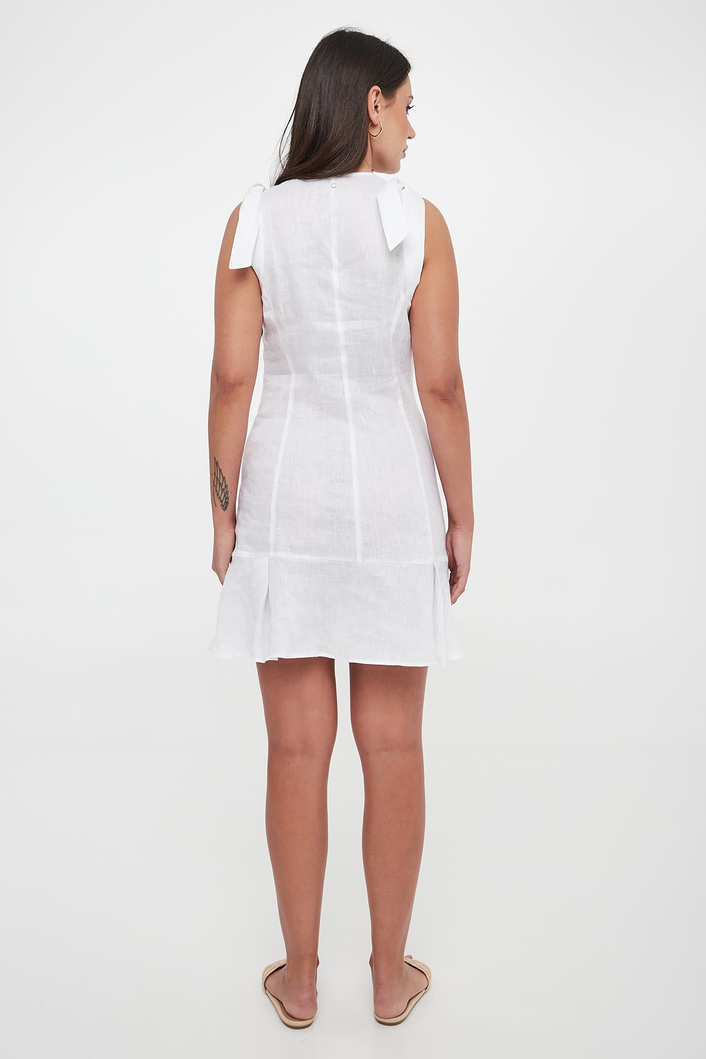 Sukienka lniana ARMANI EXCHANGE
