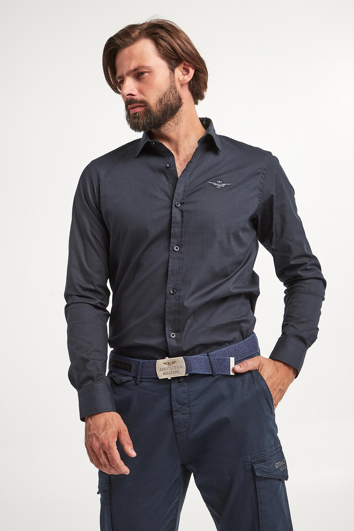 Koszula męska popelinowa AERONAUTICA MILITARE