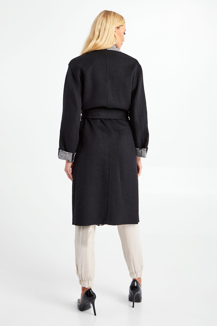 Płaszcz wełniany KARL LAGERFELD