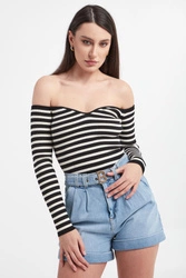 Sweter damski w paski BA&SH