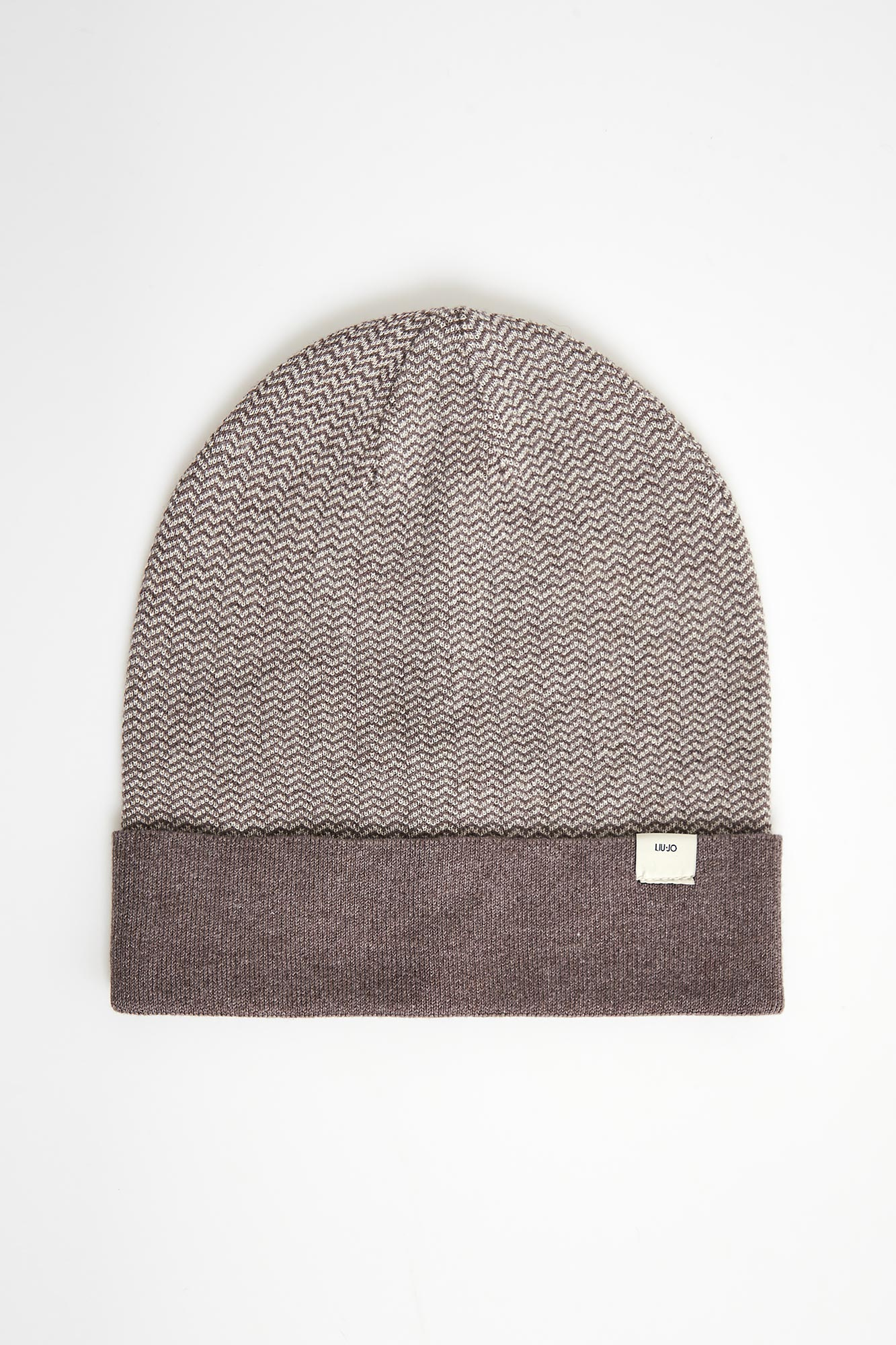Czapka męska z wełną LIU JO Beżowy