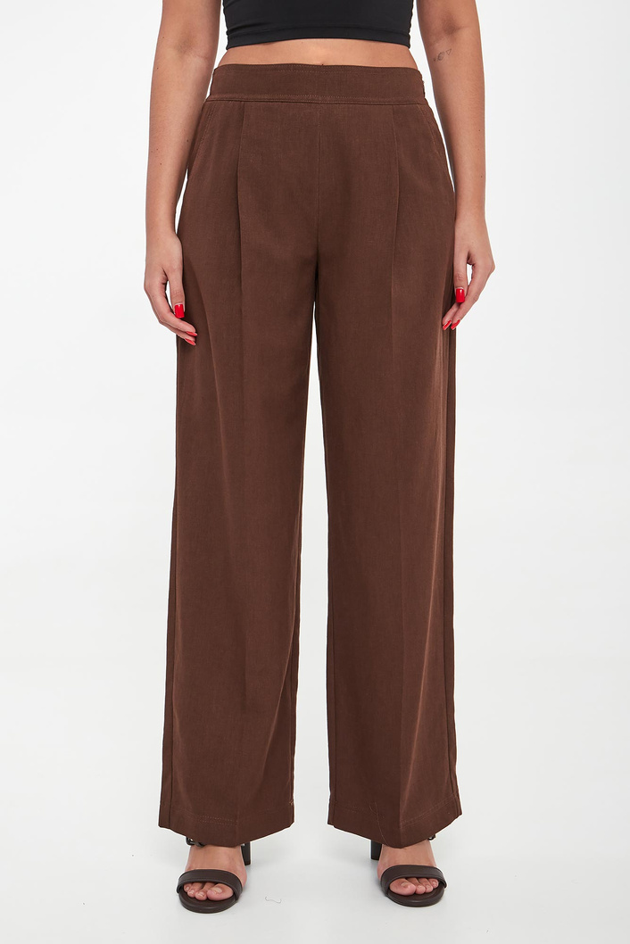 Spodnie damskie z lnem MLSTARGA MARELLA SPORT