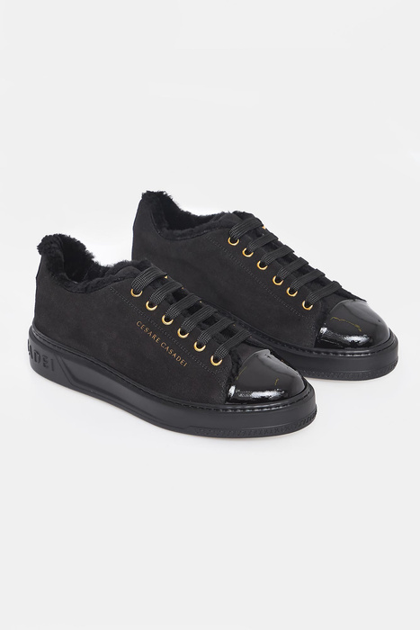 Sneakersy damskie zamszowe CESARE CASADEI