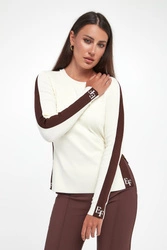 Sweter damski z logo ELISABETTA FRANCHI