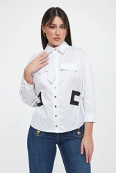 Koszula damska z krawatem ELISABETTA FRANCHI