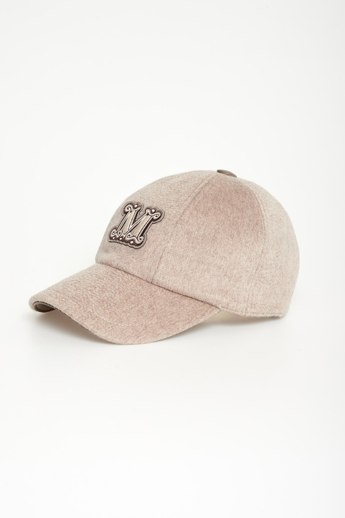 Czapka z daszkiem damska kaszmirowa Ordine MAX MARA ACCESSORI